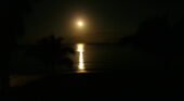Moonset Over Cozumel